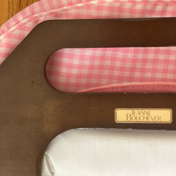 Vintage Designer *REVERSIBLE* Pink Gingham Bermuda Bag - Picture 4 of 4